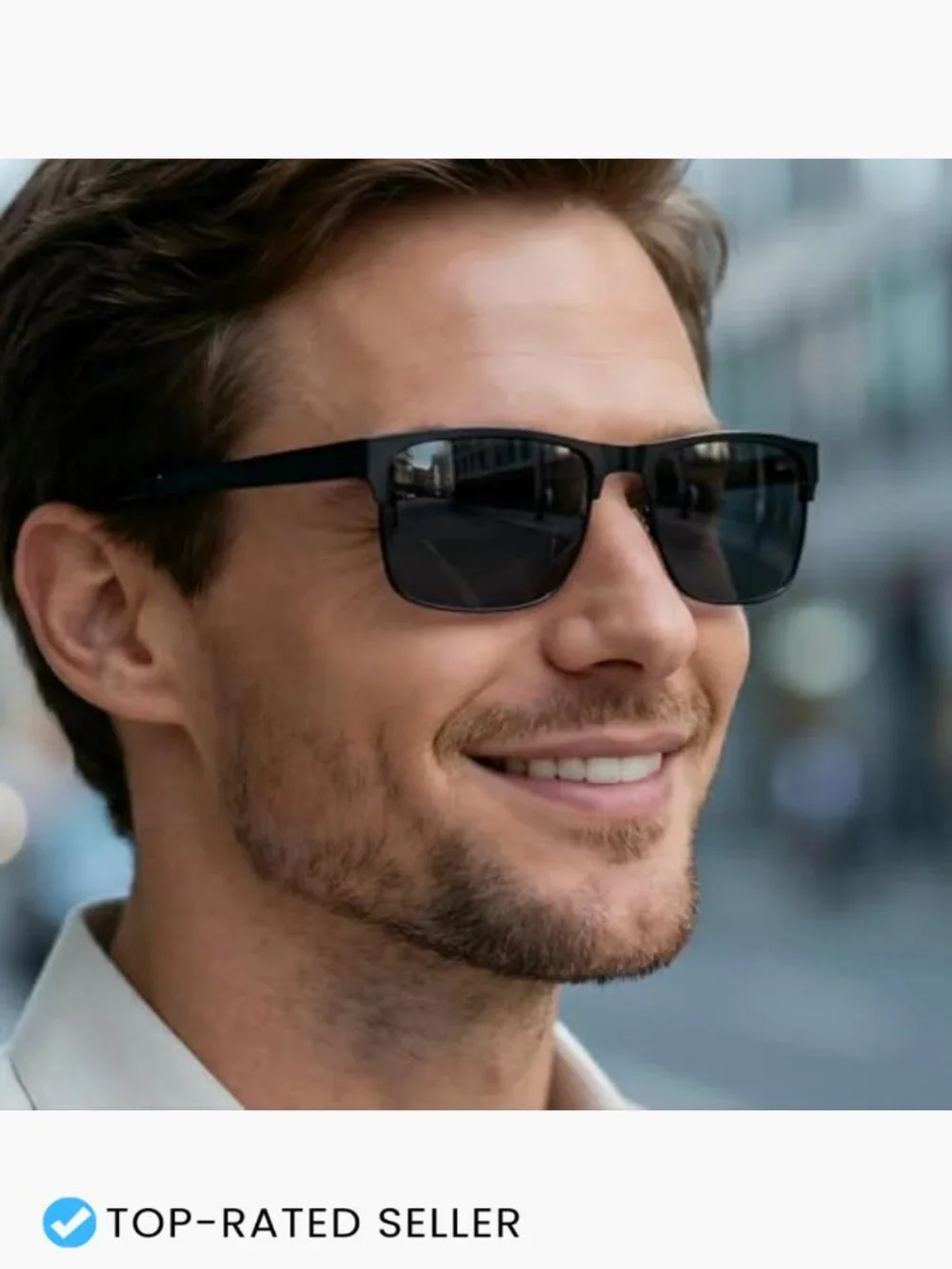 Polarized Sunglasses UV400 Protection Metal Frame Classic Square Aviator Shades